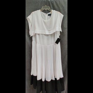 Pleated Fit and Flare Summer Dress